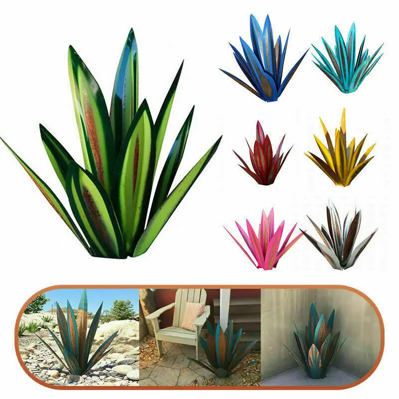 

Iron Agave Patio Ornaments Cottage Yard Ornaments Plant Crafts Yard Decoration Gardening