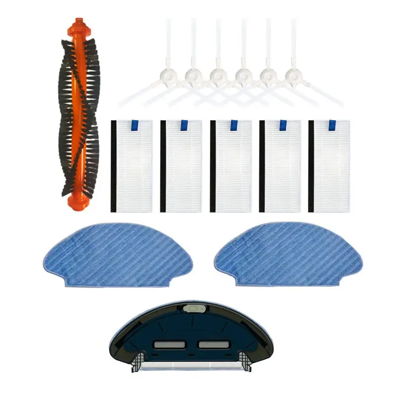 Roller Brush Escova Lateral para Robô Aspirador de pó Filtro Hepa Tanque de Água Mop Pano Peças Acessórios Fakir rs 720