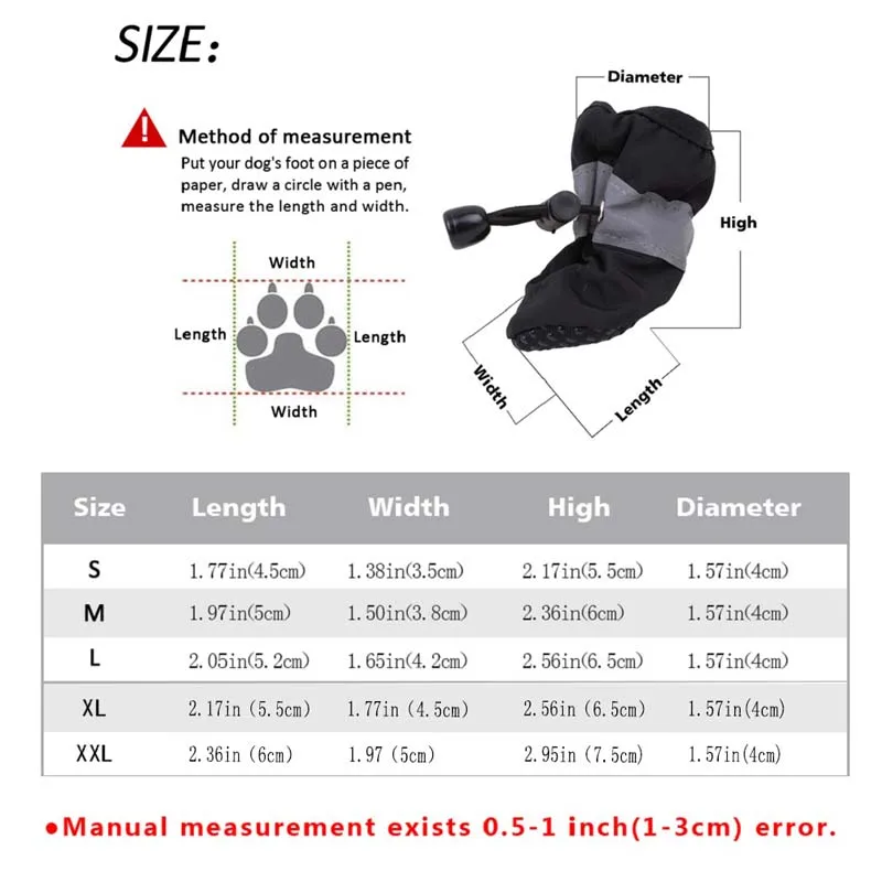 4pcs 미끄럼 방지 강아지 신발 애완 동물 보호 부드러운 밑창 애완견 신발 겨울 방수 Prewalkers 부드러운 용품 애완 동물 발 관리