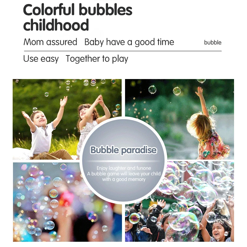 Bubble Gun Toy With Backpack Soap Bubble Machine N-Hole Electric Space Launcher Pomperos Blower Blubbles Children's Day Gifts_voghion.com