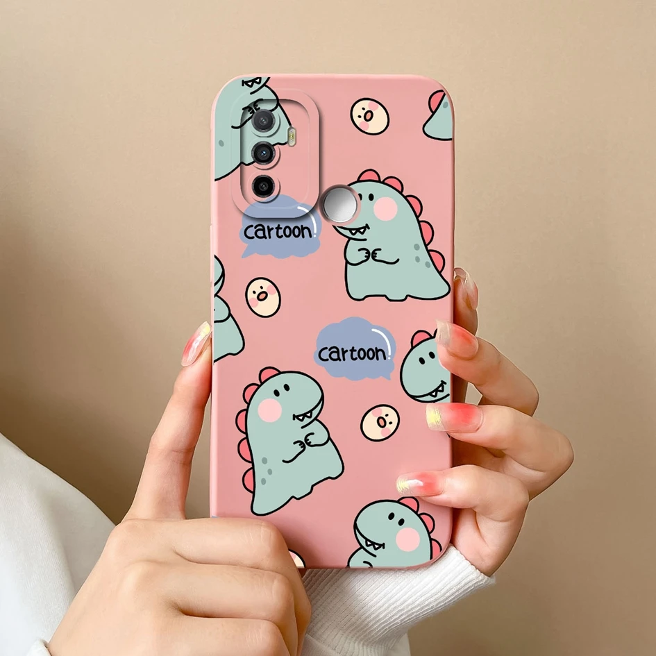 Shockproof Silicone Astronaut and Floral Phone Case with Camera Protection