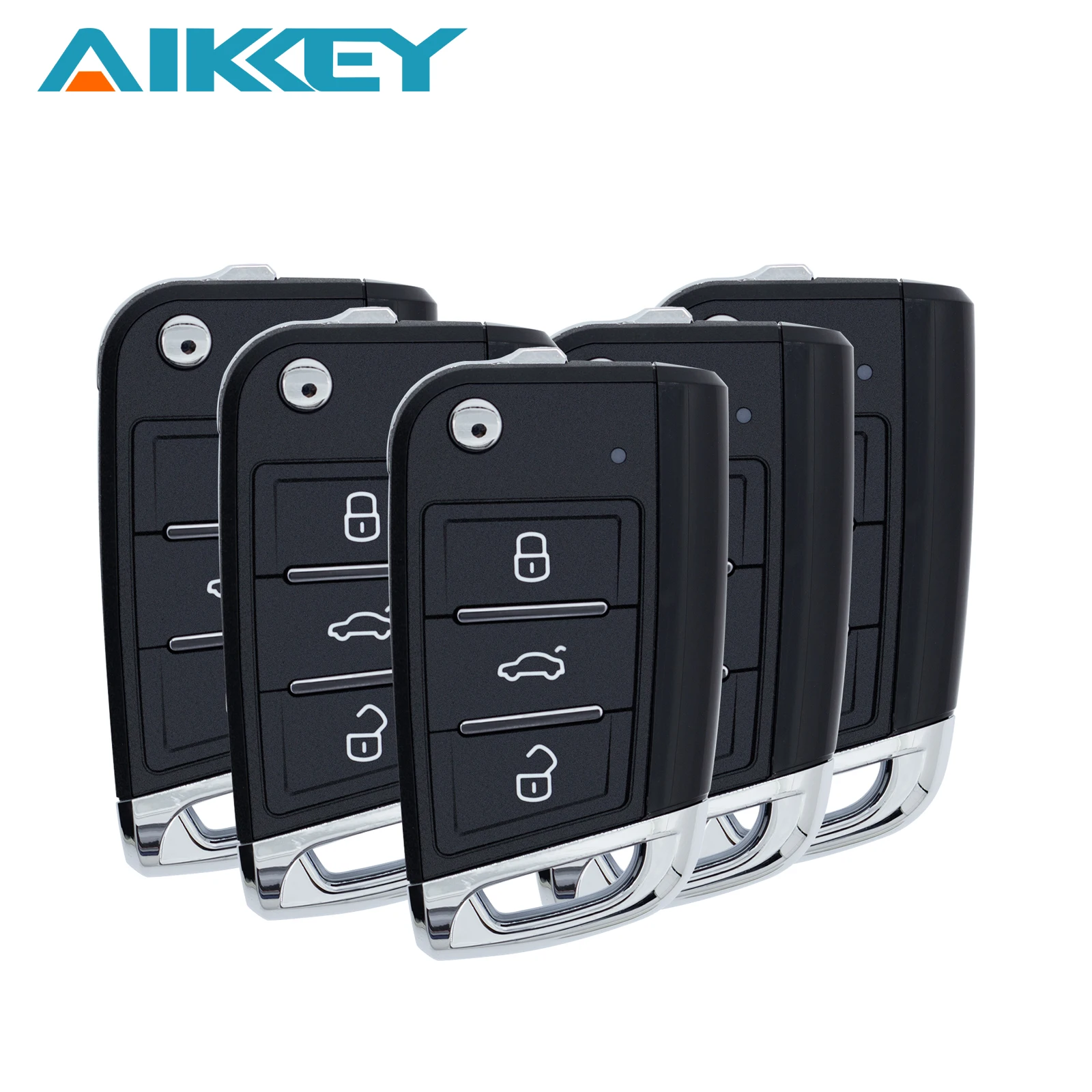 AIKKEY K3 MQB Style Universal A Series 3 Buttons Design Car Remote Key Fob For AIK Machine Remote Control Key Replacement car remote starter,car alarm remote control,car remote central kit,car remote door lock kit
