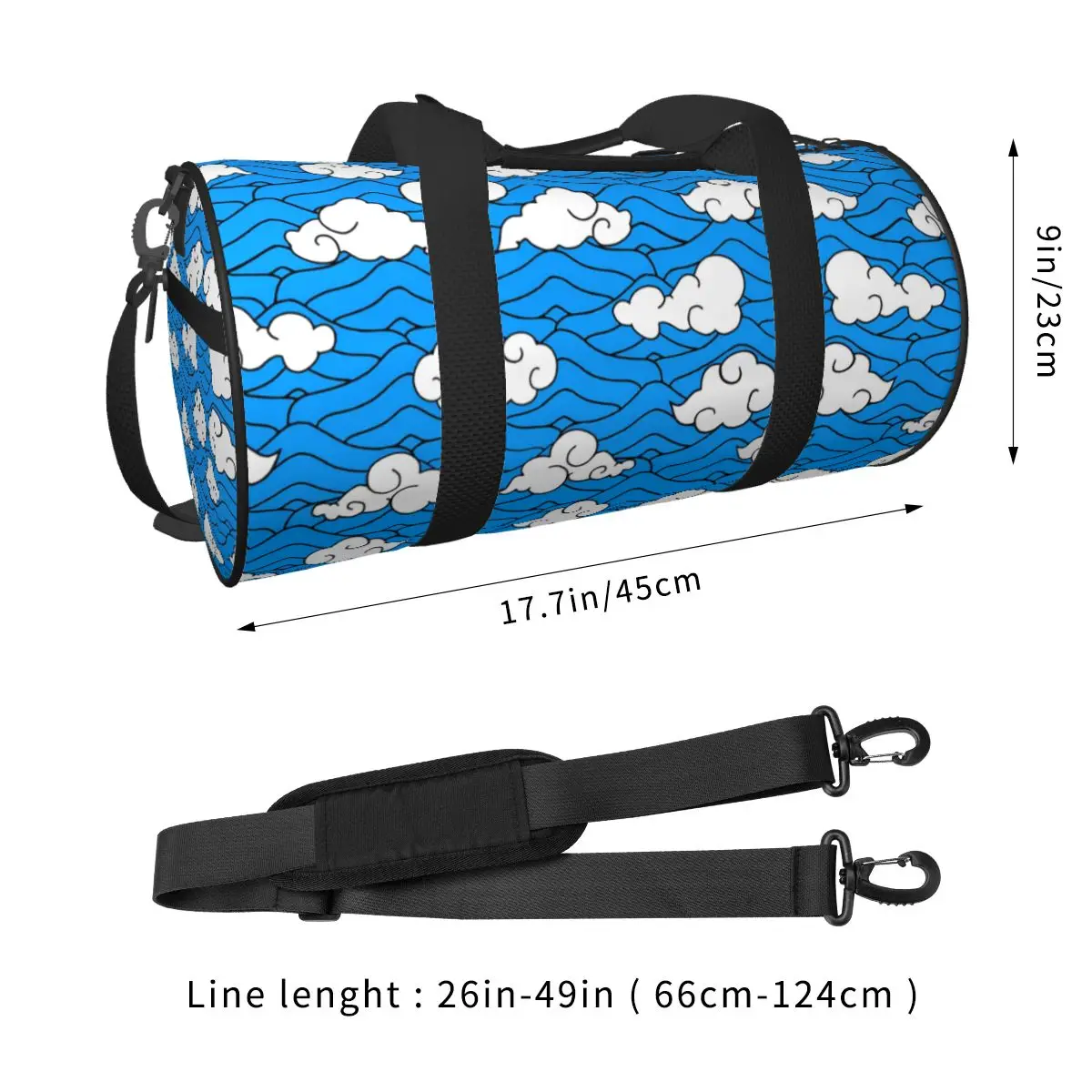 Anime Could Gym Bag Men Devil Training Sports Bags Men Custom Large Novelty Fitness Bag Oxford Handbags 2