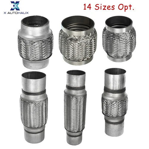 X Autohaux 51mm 58mm 65mm 76mm 스테인레스 스틸 자동차 머플러 배기 유연한 파이프 튜브 가격 추천 순위 비교
