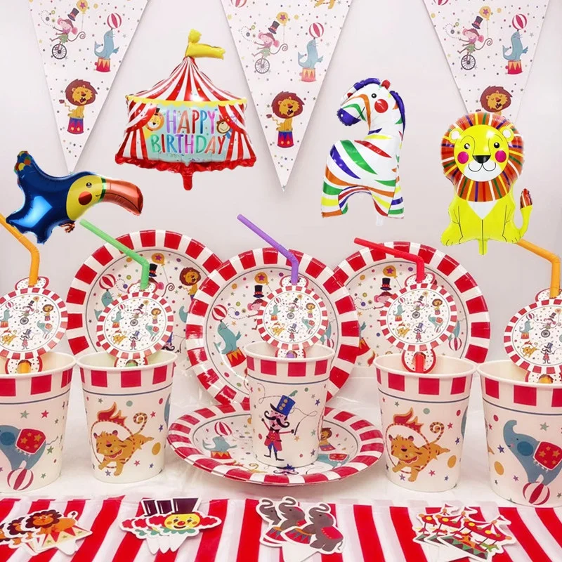 

Circus Animal Theme Party Set For Kids Birthday Party Baby Shower Event Party Favors