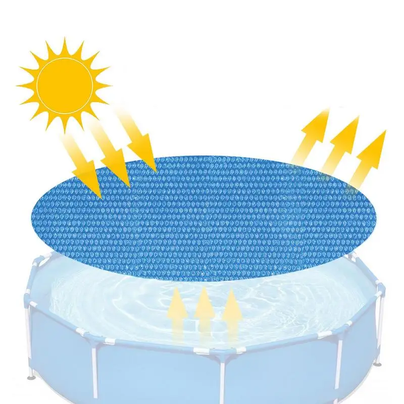 

Pool Solar Cover Round Solar Pool Cover Portable Inground Pool Cover Protector Reusable Solar Covers For Above Ground Pools Home