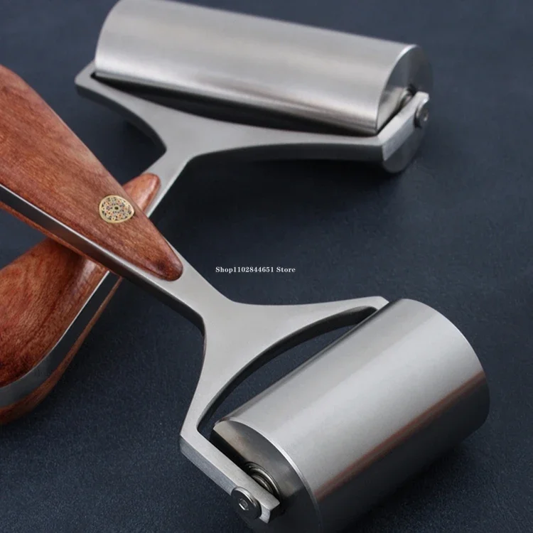 Advanced Stainless Steel Leather Roller Hand DIY Leathercraft/bag Rolling Stitch Indentation Reinforced Leather Bonding Tool