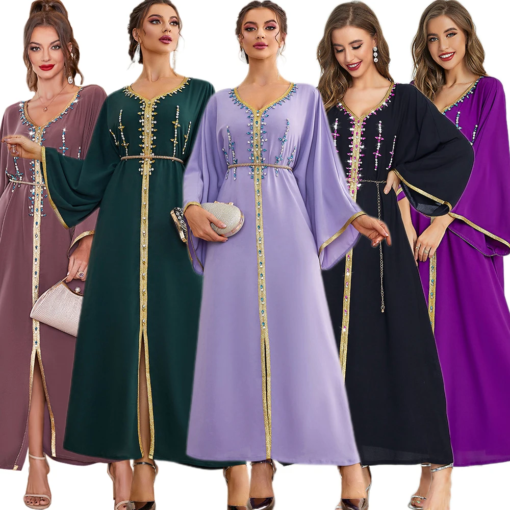 

Ramadan Eid Mubarak Kaftan Abaya Dubai African Dresses For Women Pakistan Arabic Turkey Islam Muslim Long Dress Caftan Marocain