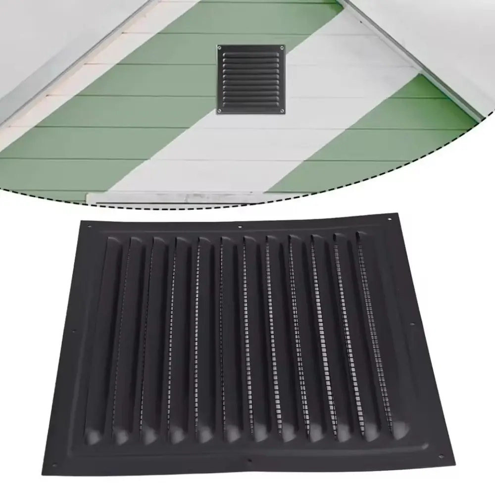Aluminum Alloy Air Vent Grille Heating Cooling Vents Plate Exhaust Outlet Window Square Vent Air System Net Cover Screen