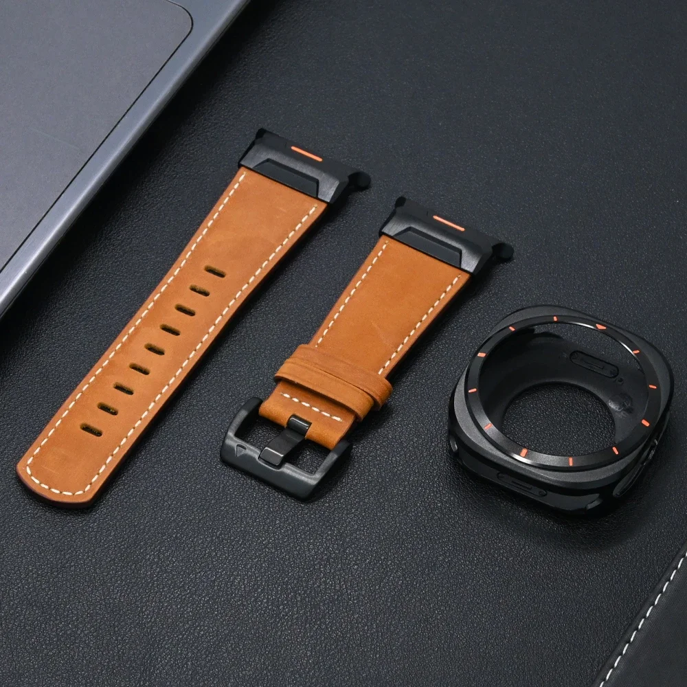 Premium Leather Bracelet with Aluminum Alloy Case