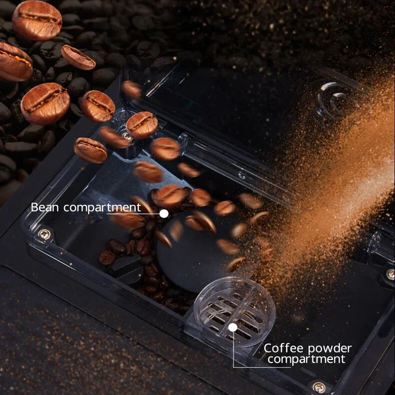 220V 19bar Automatic Coffee Machine with Built-in Grinder Self-cleaning System Italian Espresso Coffee Maker