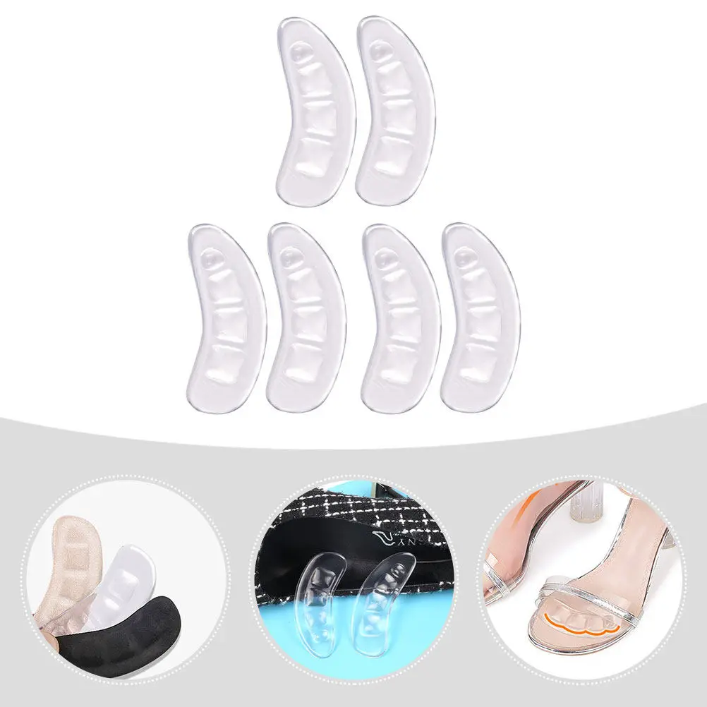 3쌍의 가볍고 통기성 좋은 힐 쿠션, 여성용 신발 뒤꿈치 보호대, 통증 완화를 위한 자가 접착식 발 보호 패치