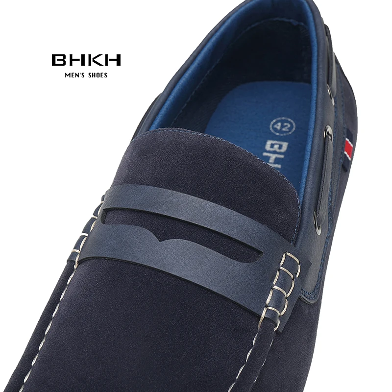 BHKH Men Loafers 2024 New Spring/Summer Shoes Men Fashion Pu Leather Men Casual Shoes Comfy Slip-on Drive footwear Boat Shoes 6