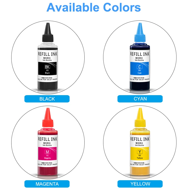 Pigmento de Tinta de Recarga de Tinta para hp 950 951 932 933 952 953 954 955 956 957 711 960 8100 8600 7610 7510 T120 T520 7740 8210 8710 100ml - Imagem 4
