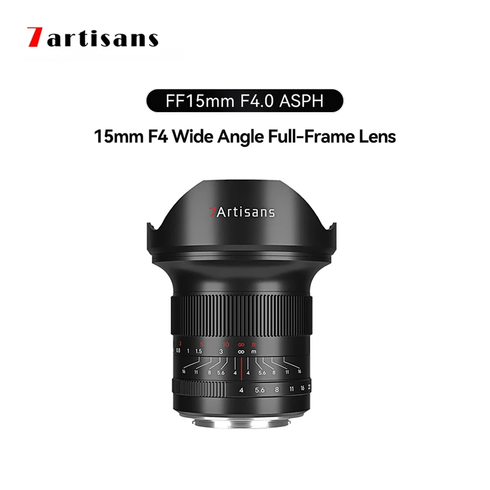 7 Artigiani 15Mm F4 Mf Obiettivo Grandangolare Full-Frame Per Fotocamera Canon Rf R5 Nikon Z Z50 Zfc Z7 Leica Sigma L Sl Sony E-Mount A7M4 Fx3