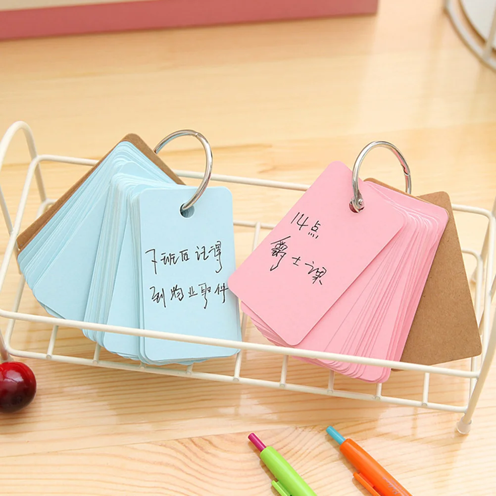 Portable Notebooks Index Cards Blank Flashcards Vocabulary Learning Cards Memory Office Supplies Business Pocket custom cards