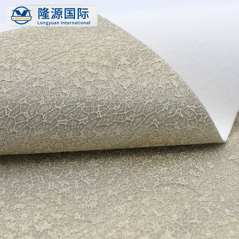 New Glitter TPU Leather Cosmetic Bag Clothing Decoration Box Bag Shoe Material Grit Fabric Artificial Glitter Dust Gold Onions