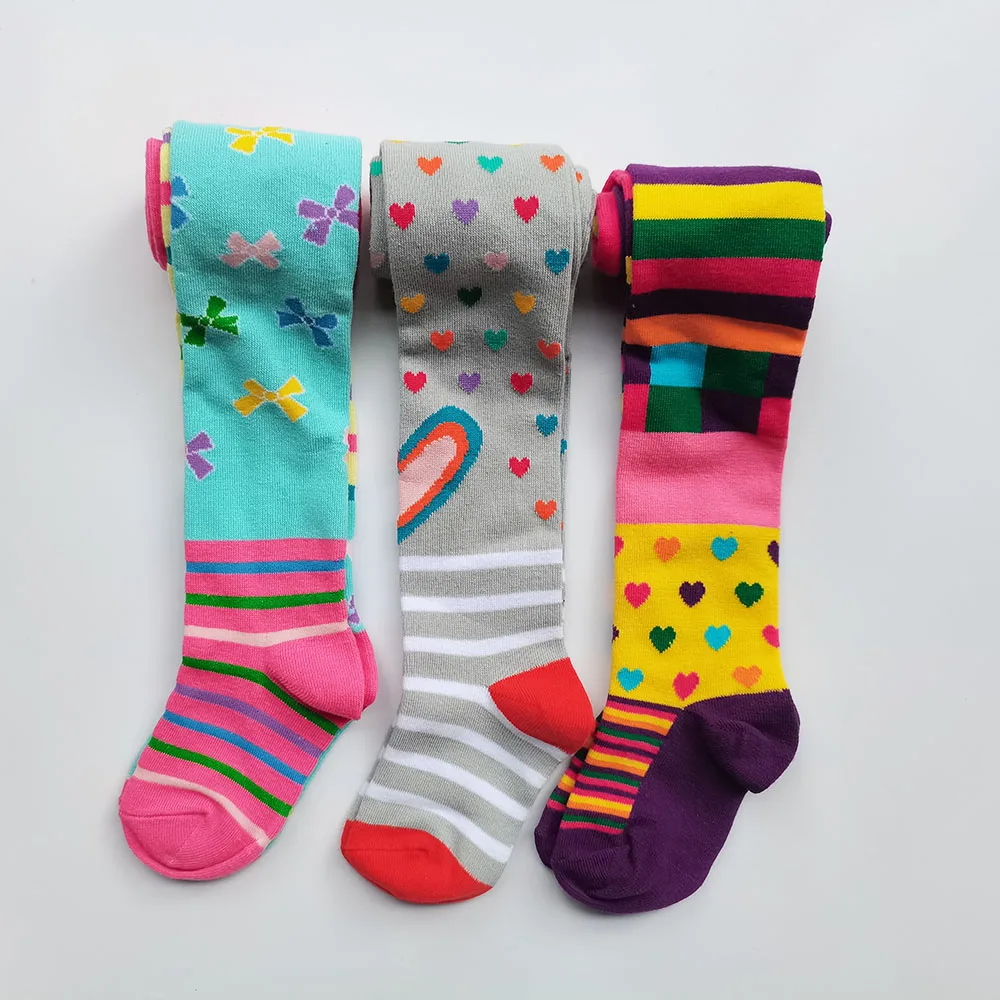 3PCS Girls Plaid Tights Kids Stockings Spring Autumn Christmas Baby Girl Floral Clothes Striped Tights for Girls Pantyhose kids pantyhose ballet tights