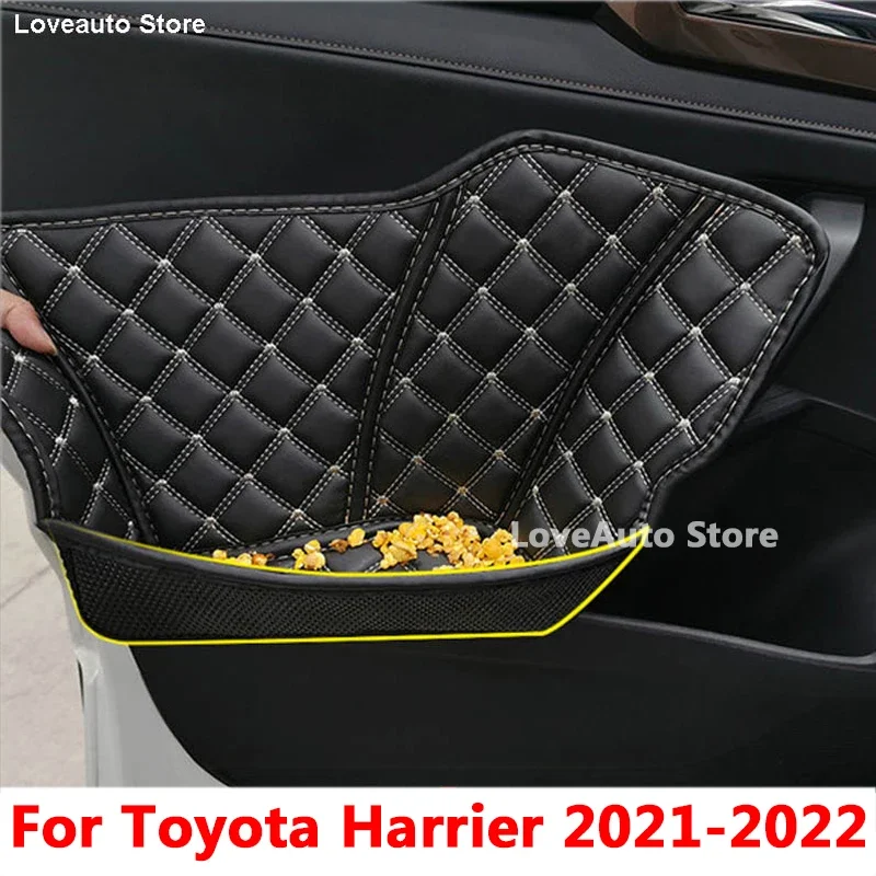 

Для Toyota Harrier 2020 2021 2022 внутренний подлокотник для передней и задней двери автомобиля, защитный ящик для хранения, декоративные аксессуары