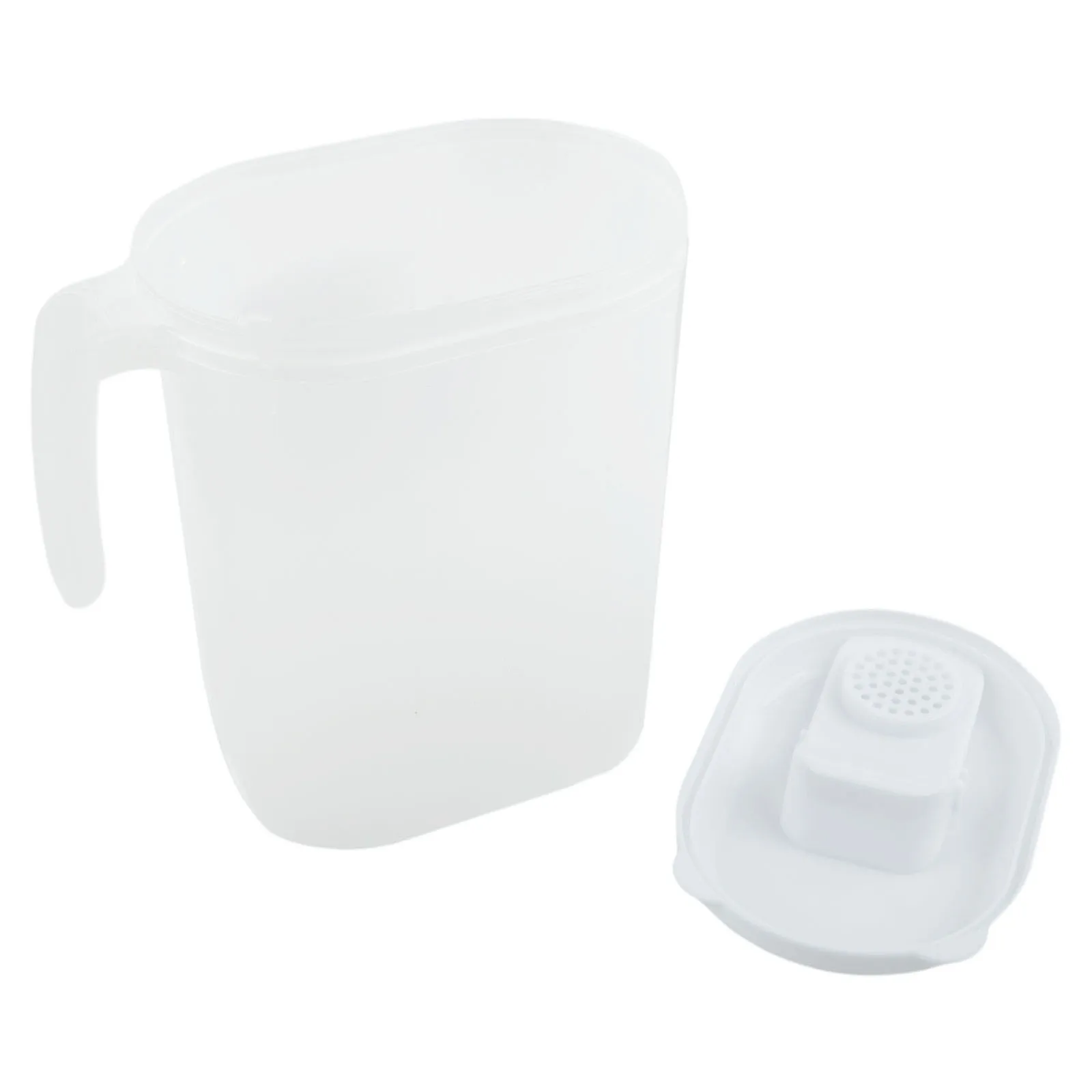 1pc 1.8Litre Plastic Jug With White Plastic Lid Water Juice Milk Drinks Container Summer Water Jug Large Capacity plastic juice jug,cold water jug