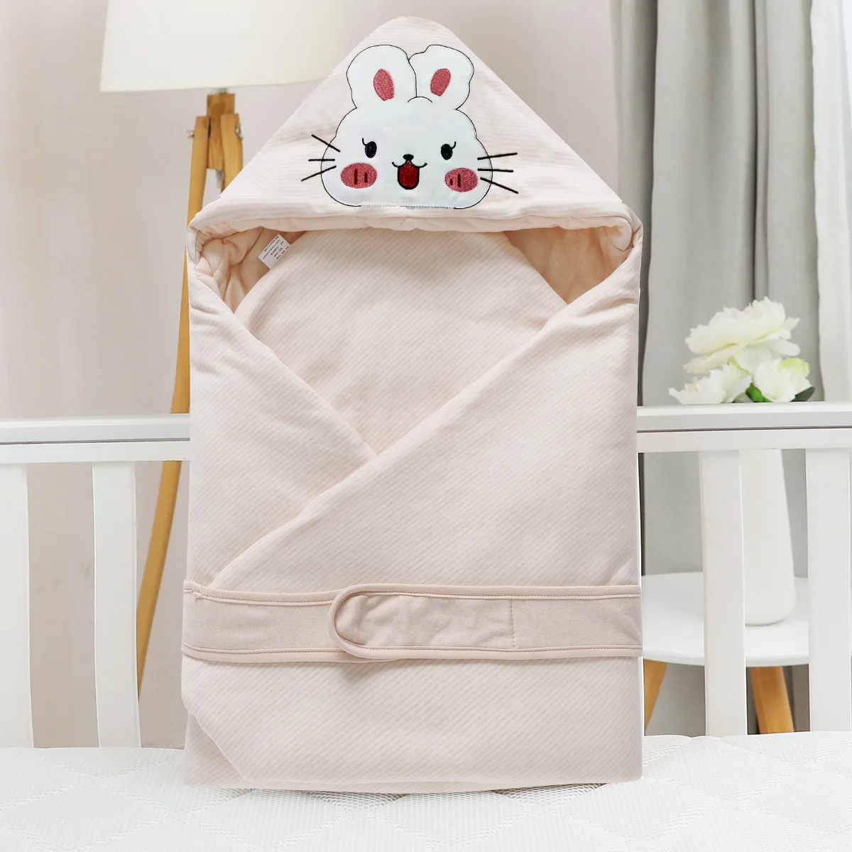 

Anti Startle Three-layer Thickened Warm Colored Cotton Blanket Blanket for Newborn Baby Skin Friendly Pure Cotton Wrap Blanket