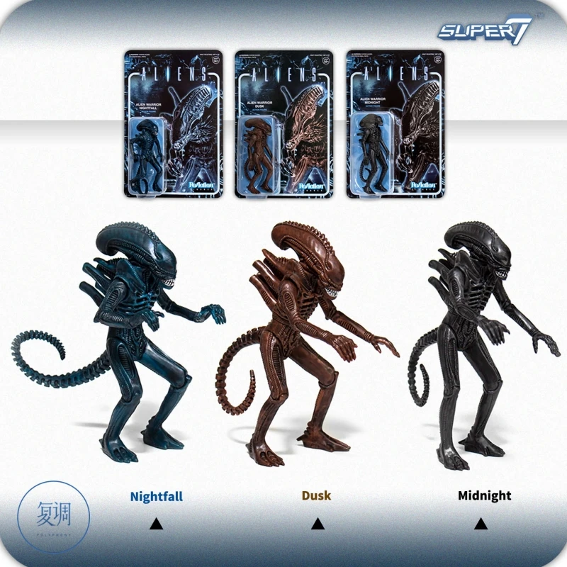 

In Stock Super7 Alien Warrior Series 1 Aliens Retro Card Hanging Trendy Play Gift