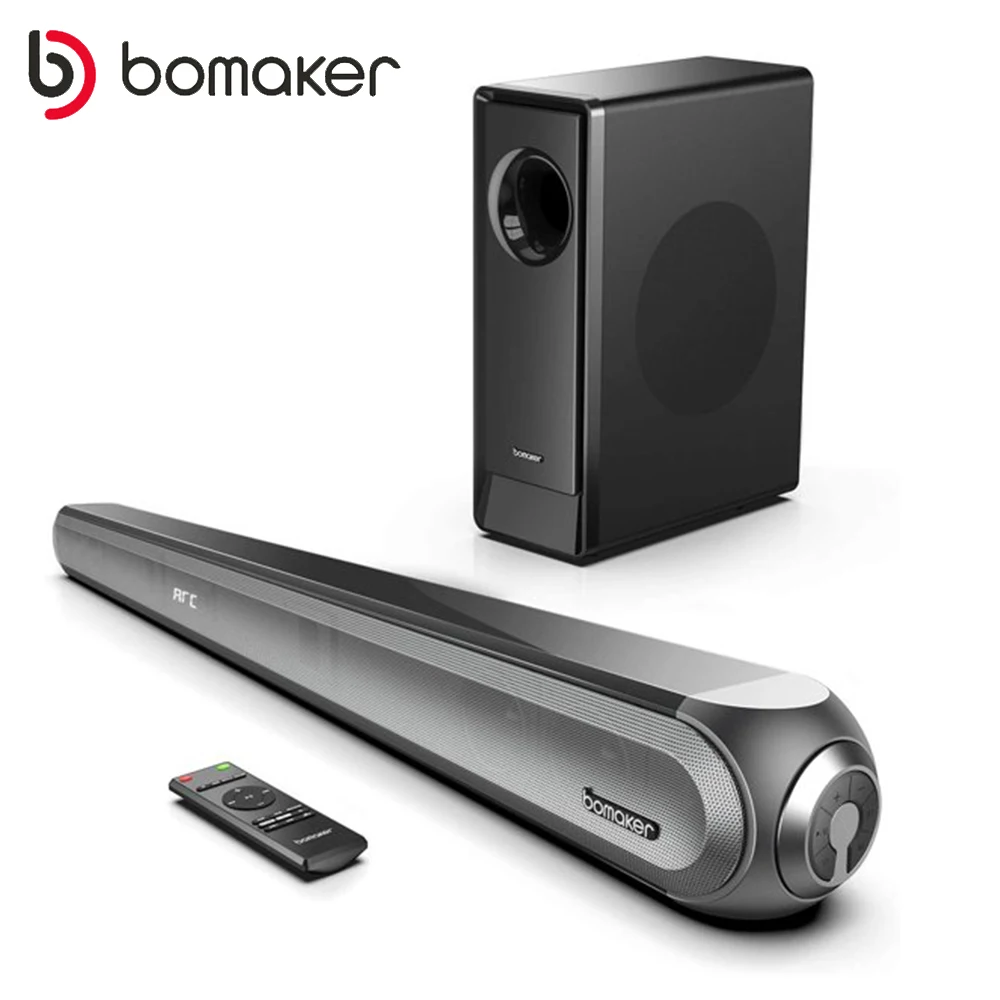 Саундбар BOMAKER 240W 2.1 для телевизора динамик домашнего кинотеатра Bluetooth-динамик