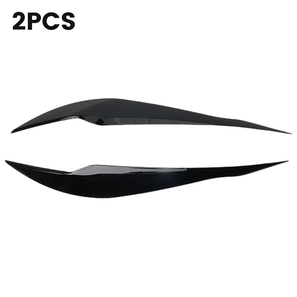 

Durable New Practical Headlight Eyebrow Vehicle 2pcs 40*5*5cm Parts Replacement 1 Pair (Left Right) ABS Plastic