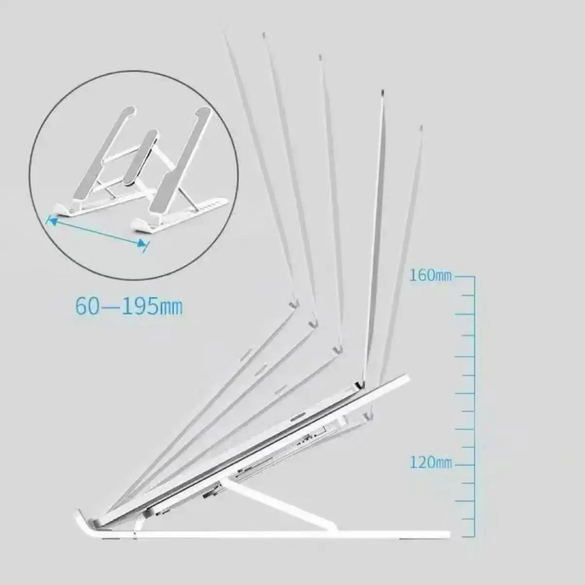 접이식 노트북 스탠드 조정 가능한 휴대용 노트북 브래킷 지원 베이스 Macbook 노트북 PC 액세서리 용 알루미늄 합금 홀더