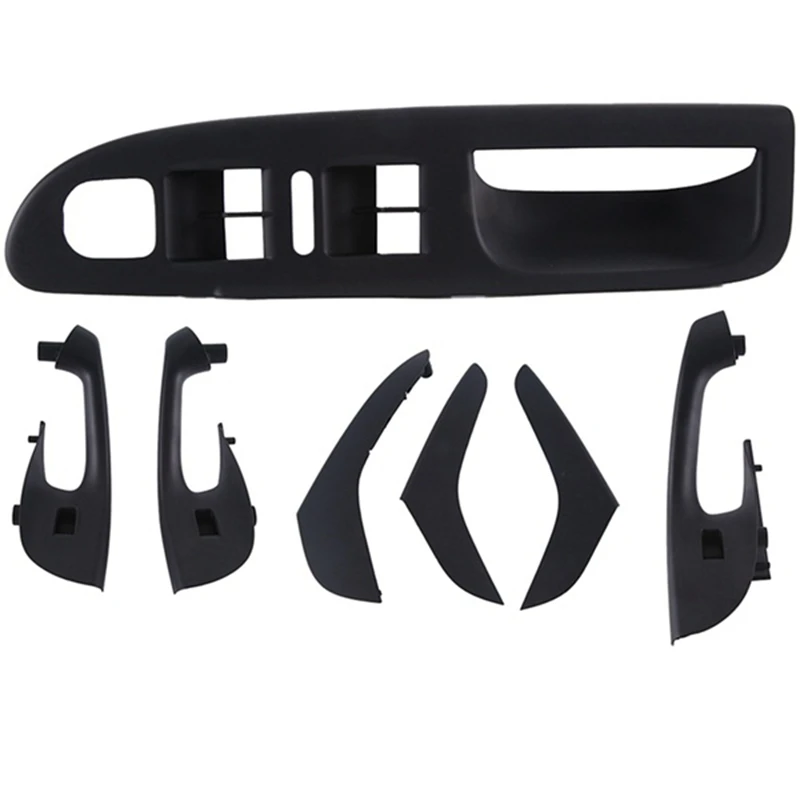 

7Pcs Inside Door Handle Door Armrest For VW Passat B6 2006-2010 Master Window Mirror Switch Panel Trim Bezel Cover