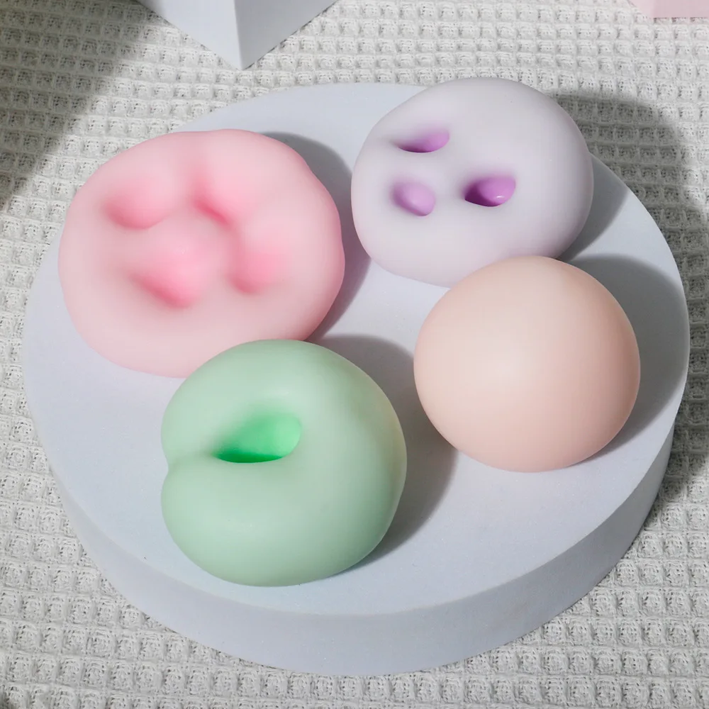 Simulated Ice Skin Handmade Ball Pinching Toy Sticky Suction Finger Stress Relieving Ball for Adults Children To Relieve Anxiety 6