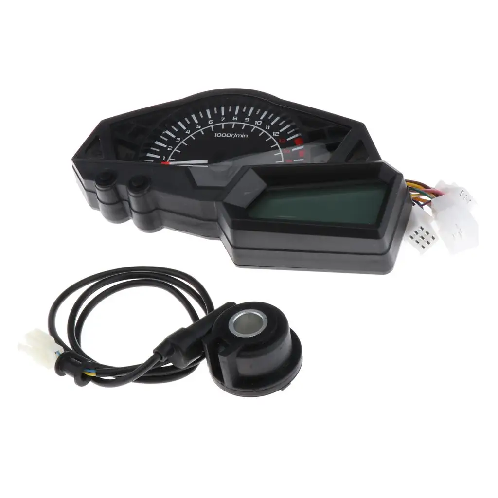 Digital LCD Odometer Speedometer Tachometer Instruments With Motorcycle Speed ??Sensor