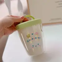 Kuromi – tasse à salade de fruits, dessin animé, mélodie mignonne, conservateur de Drainage à Double couche, magnifiquement créatif, tasse à fruits de pique-nique Portable 6