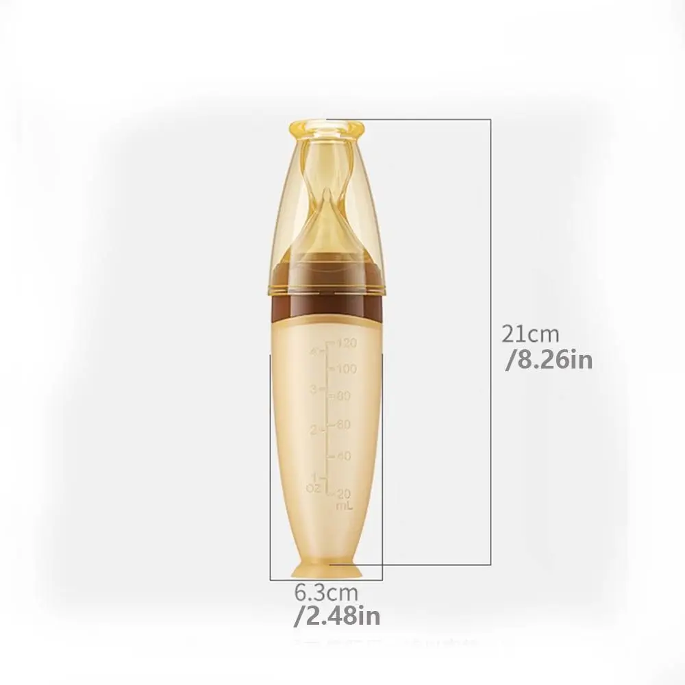 Silicone Baby Squeeze Spoon Squeezing Soft Tip Food Supplement Bottle High Temperature Resistance Convenient