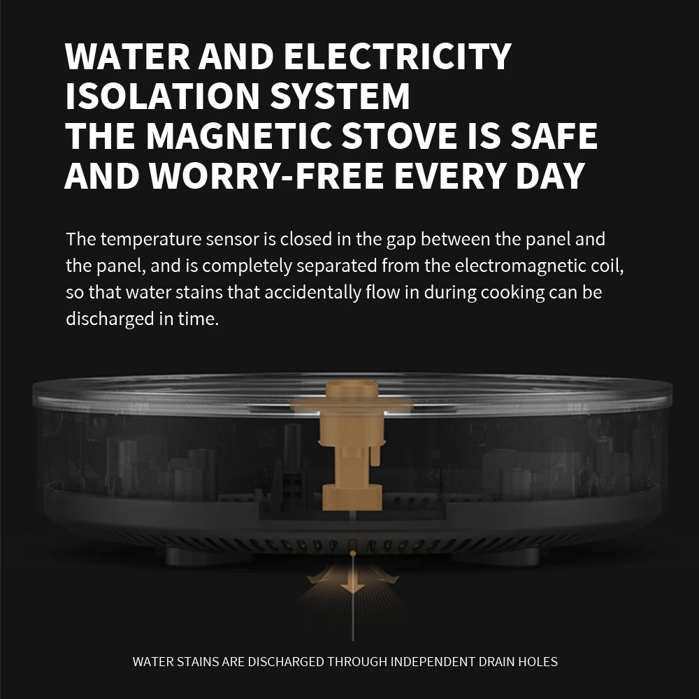NEW MIJIA Induction Cooker 2 For Home 2100W 99 Gears Power Adjustable Low Power Continuous Heating OLED Screen Kitchen Cooker 3