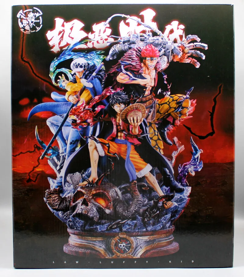 Figure Da Collezione Di Un Pezzo Three Captain Ghost Island Throne Rufy Rokid Cinque Imperatori Country Of Wind And Fantasy Modello Gk