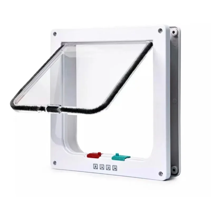 Safety Gate ABS Plastic Cat Flap Door for Dog Cat Puppy Kitten