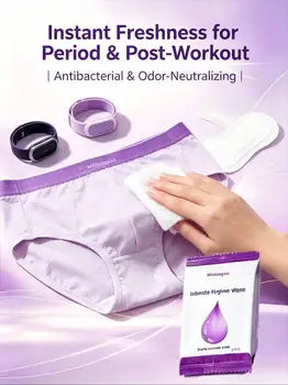 Salviette Intime Femminili, PHMG per la Protezione della Salute della Donna. Confezionati singolarmente per un comodo trasporto e conservazione.