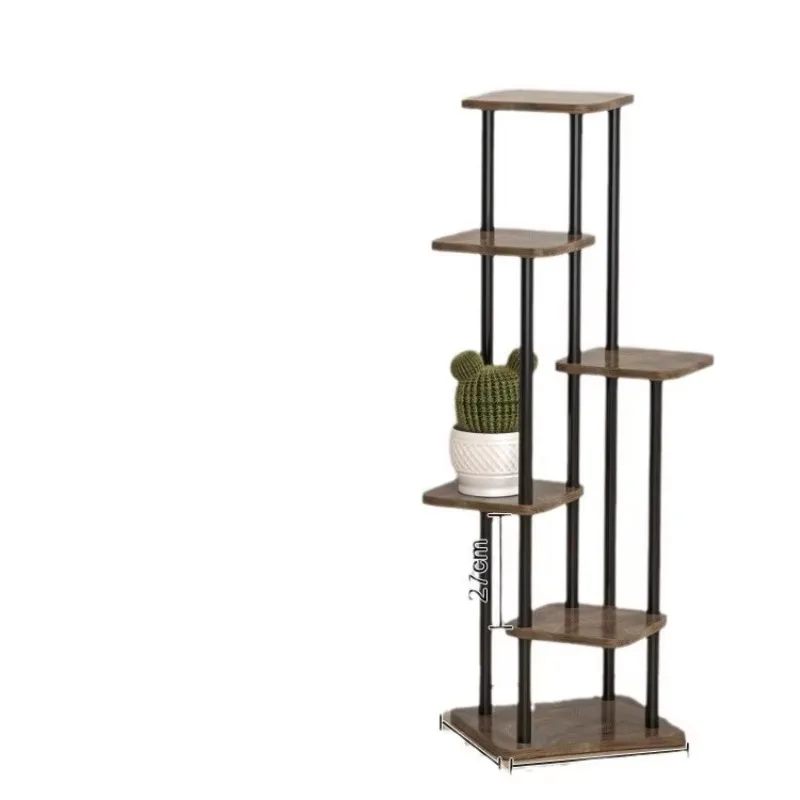 Modern Wooden Multi-Tier Plant Shelf Balcony Flower Stand Living Room Green Plants Flower Pots Storage stand