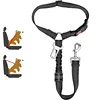 Solid Anti-shock Two-in-one Dog Harness Leash Pet Car Seat Belt with Clip Backseat Safety Belt  Kitten Collar Pet Accessories