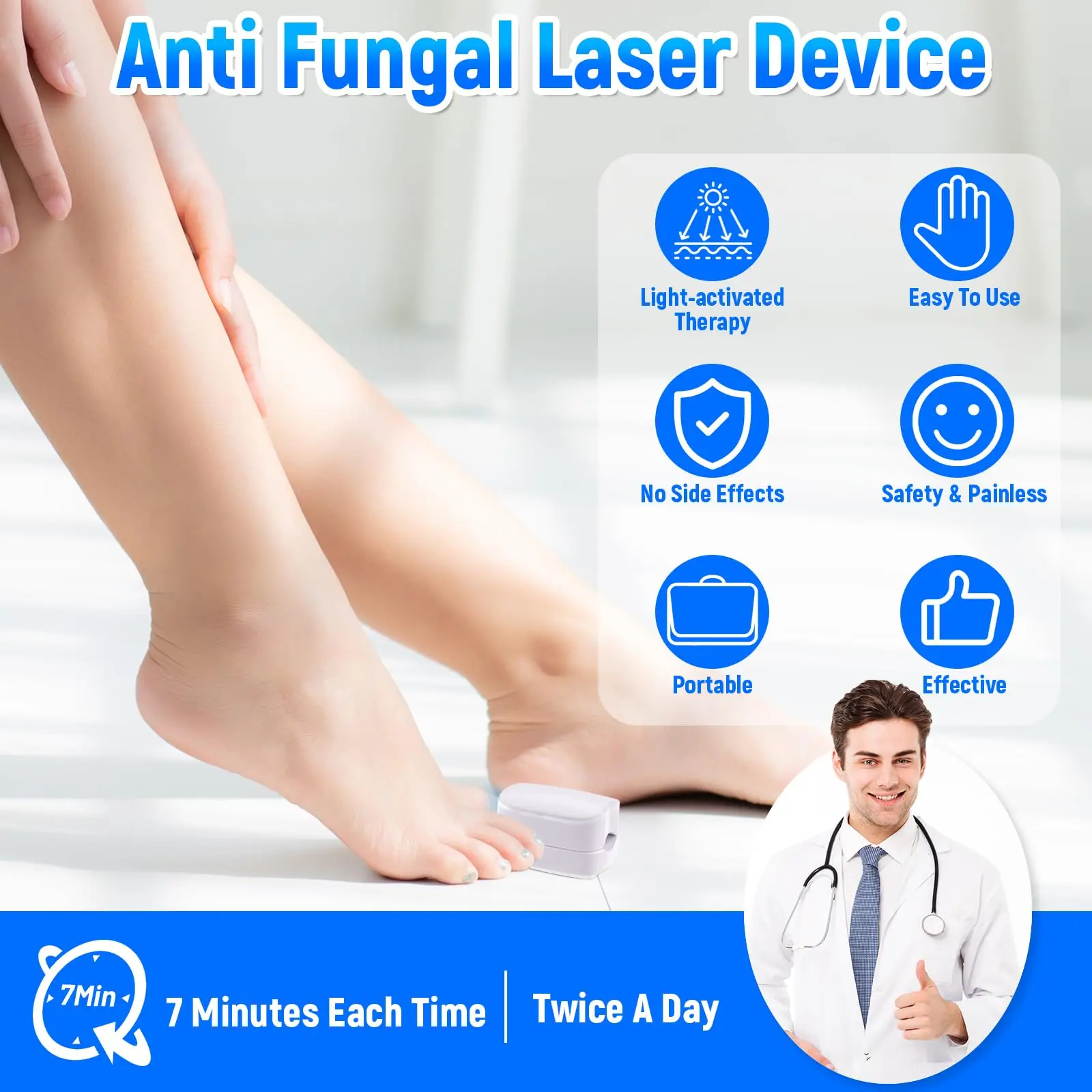 Nail Cleaner Laser Device Effective Serum Nail Correction Recover Oil Pain Reliever Softener Repair Foot Care