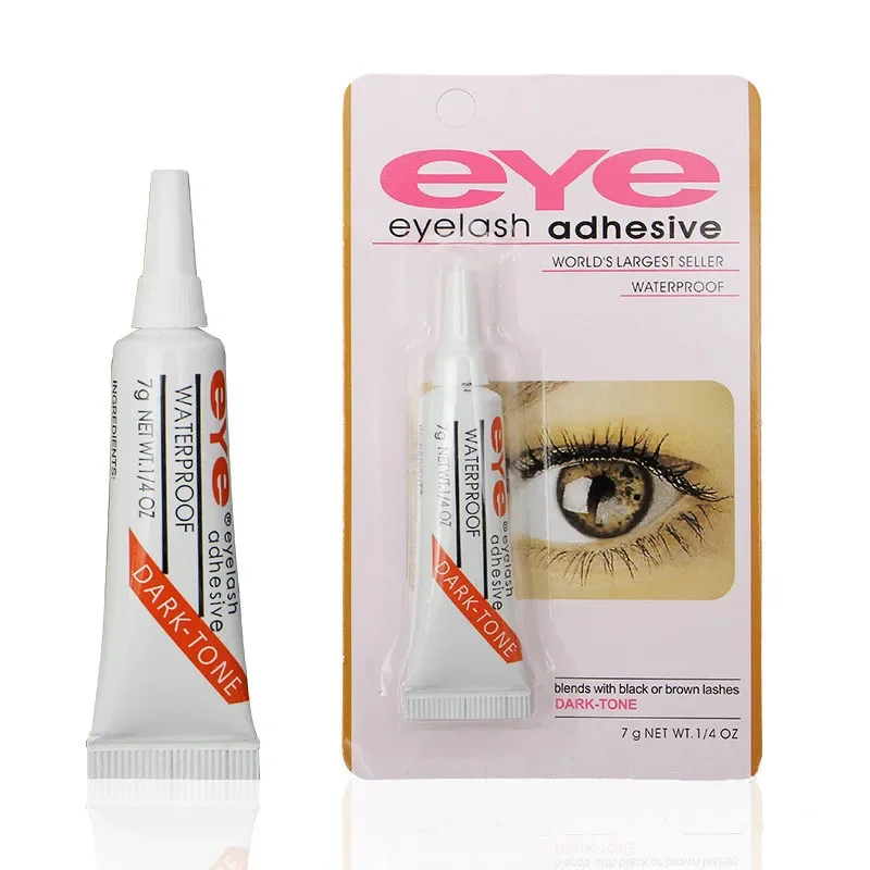 Waterproof Tool Makeup Tools Accessories Eyelash Glue New Strong False Eyelash Lash Glue Adhesive 7g, Dark or Clear maquillaje 5