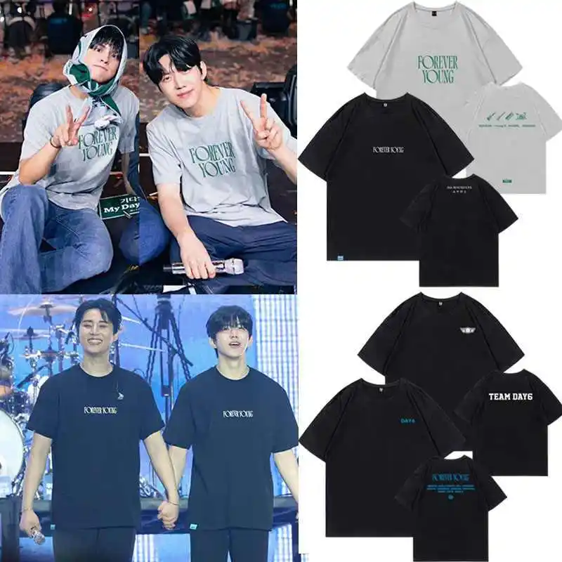 DAY6 World Tour Concert Forever Young Series T-shirt Cotton