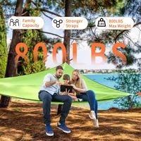 3 4 5 Person Triangle Hammock Portable Mesh Hanging Tree Tent Outdoor Camping Cycling Sleeping Bed Car Self Driving Beach Mat 1