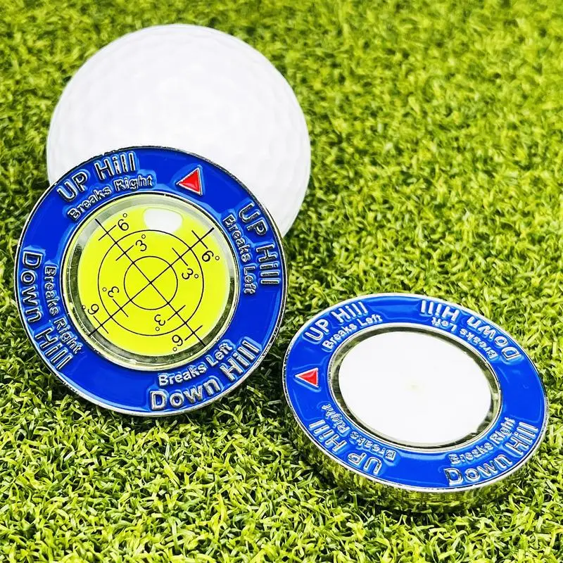 Golf Putt Green Reader Horizontal Bubble Golf Training Green Reader On-Course Precise Reading Aid Portable Accessorie