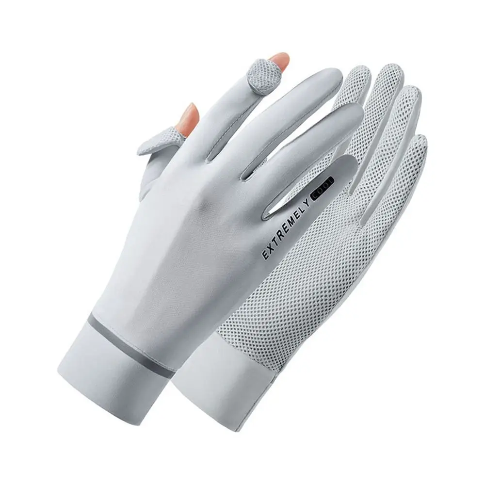 Women Sunscreen Ice Silk Gloves Female Summer Sun Protection Gloves Fashion  Cycling Driving Running Mittens Thin Anti-UV Gloves - AliExpress