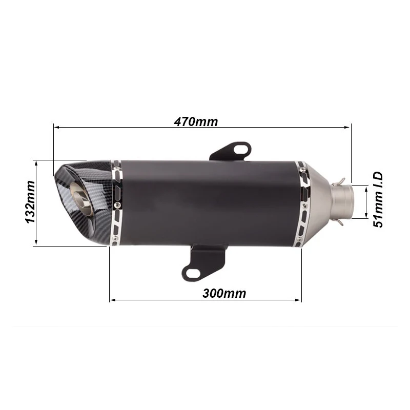 Slip On For Honda Nss350 Nss 350 2020-2022 Newstylishsports 350 Motorcycle Exhaust Escape System Modify Mid Llink Pipe Muffler - Image 2