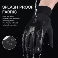 Automne hiver gants de cyclisme en plein air salle de sport Fitness sport course chaud écran tactile gants antidérapants gants de moto hommes noir 3