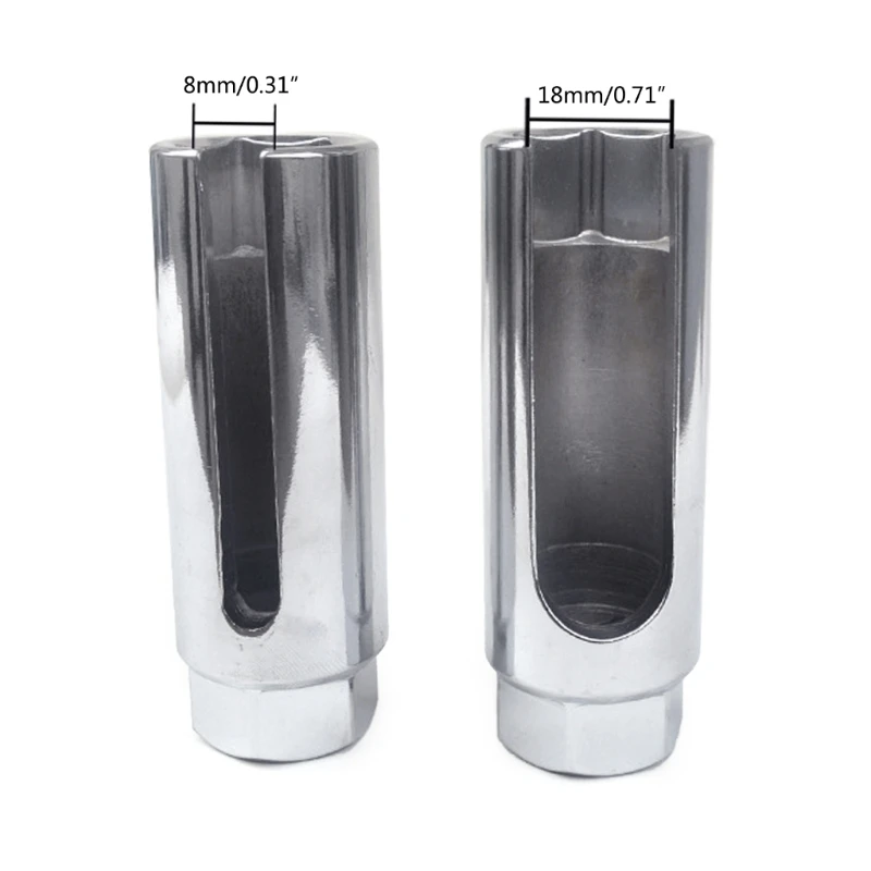 Oxygen Sensor Socket Wrench - Heat-Treated for Strength  Size 22mm 12.5mm/ 1/2-inch Lambda-Probe Socket 6