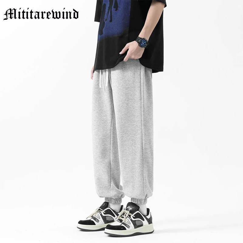 

Autumn Men's Casual Loose Pants Gray Jogger Sports Sweatpants Hip Hop Fashion Youth High Street Ankle Length Couple Clothing